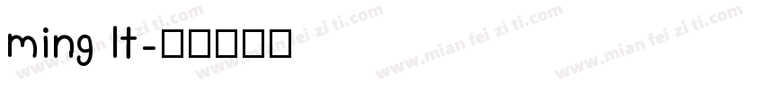 ming lt字体转换
